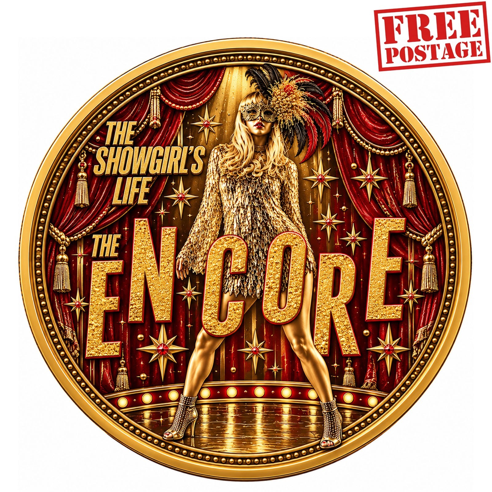 The Life Of A Showgirl The Encore Coin Pop Music Fan Tribute Challenge Coin