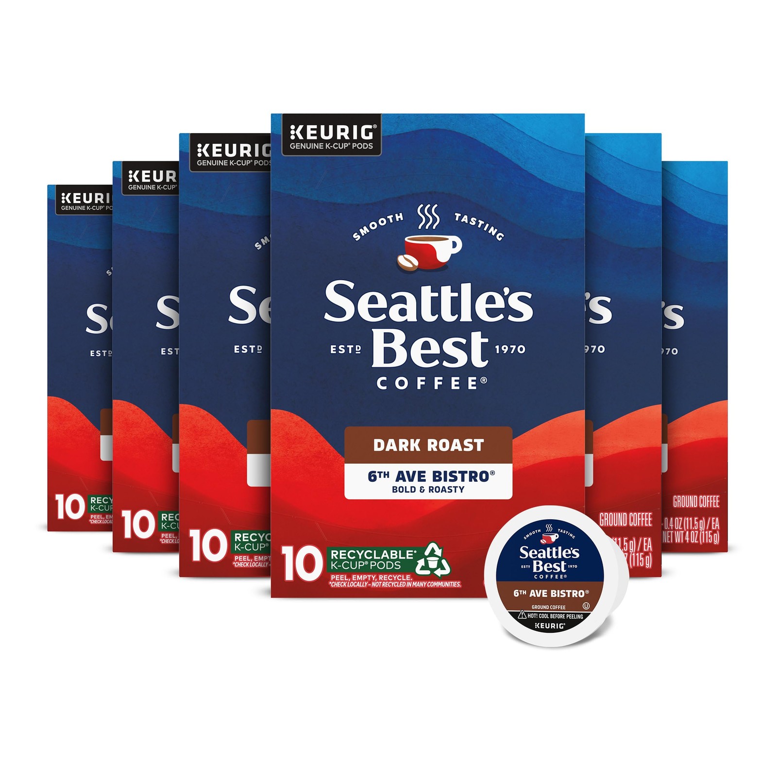 Seattle'S Best Coffee Seattles Best Coffee Dark Roast K-Cup Coffee Pods 6Th Ave