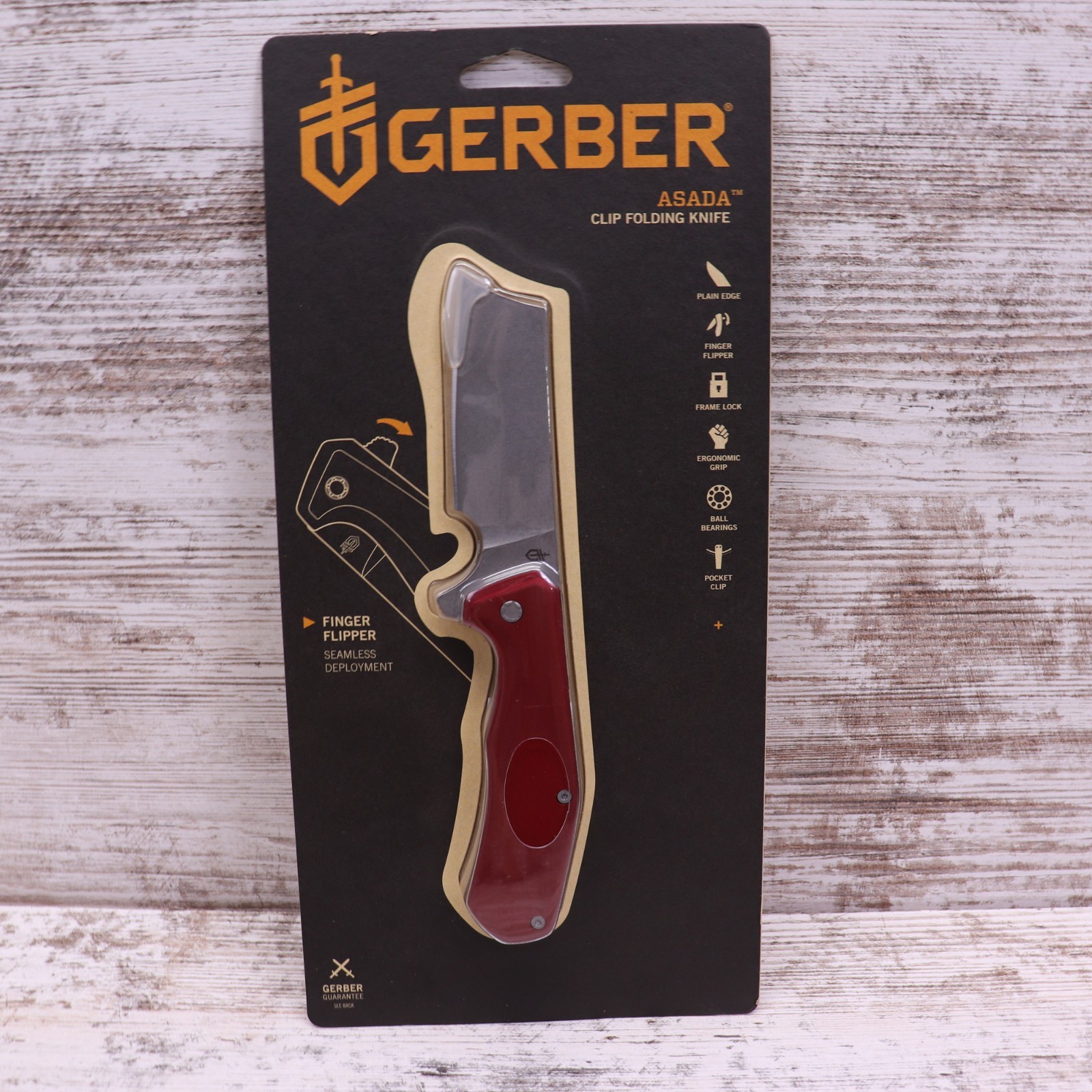 NEW Gerber Asada Clip Folding Pocket Knife # 31-003924 Seamless Deployment.