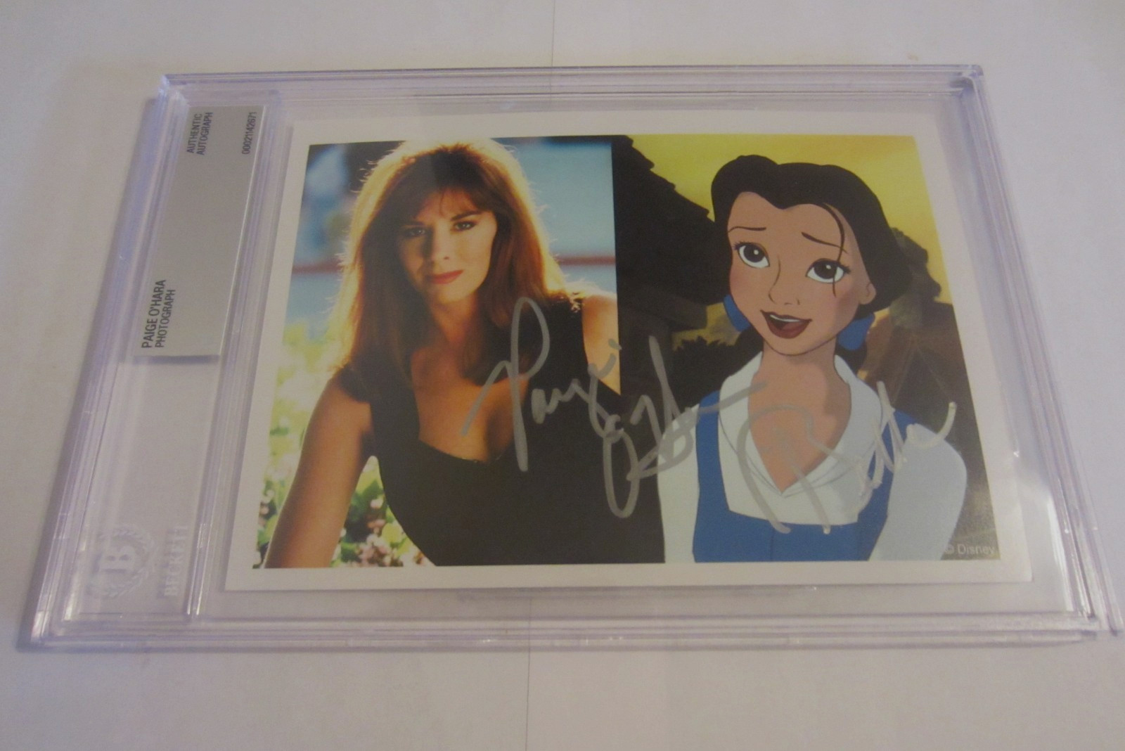 Paige O'Hara autographed Beckett BAS 5x7 photo Disney Beauty & the Beast Belle