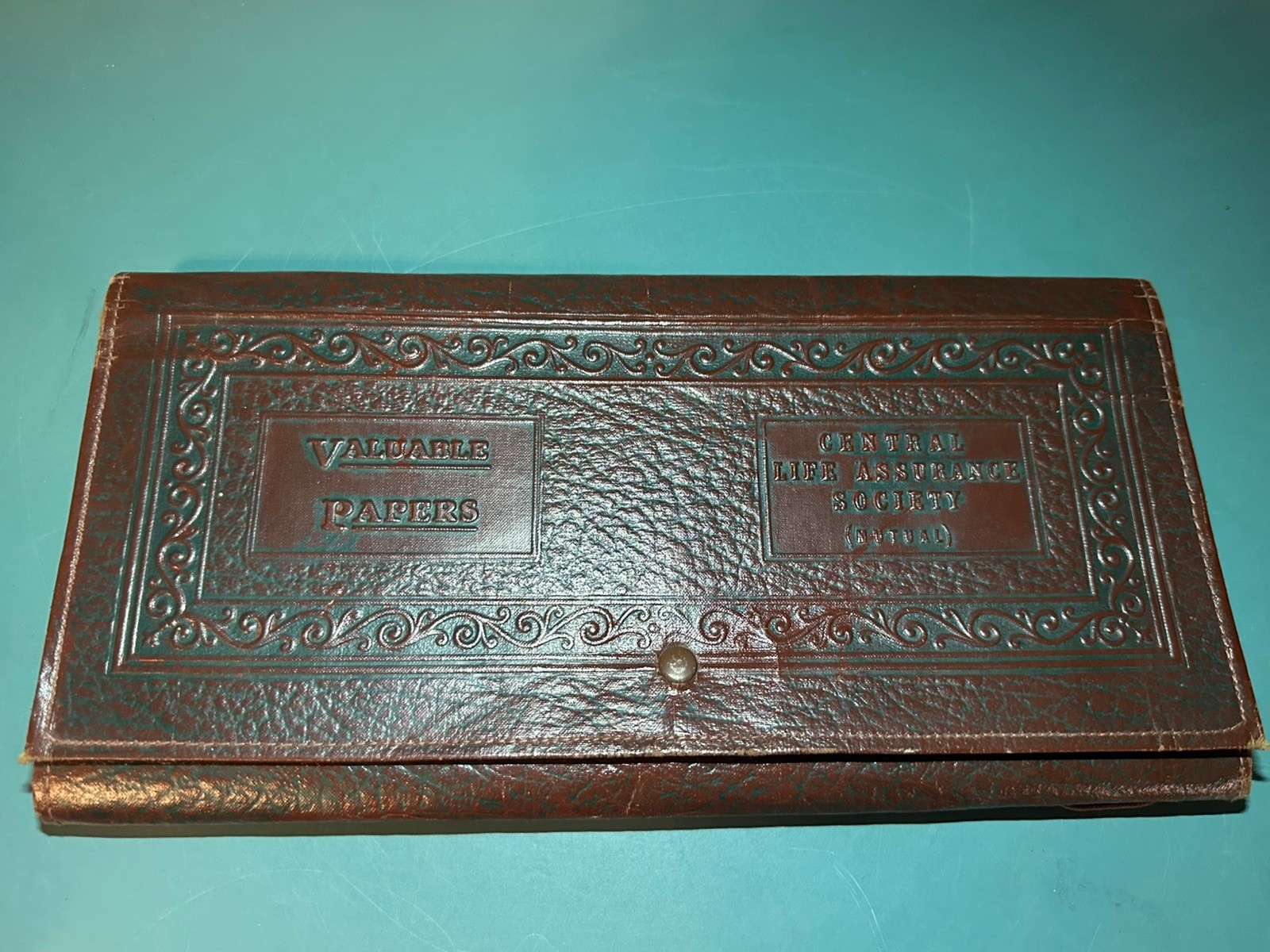 Vintage Antique Central Life Insurance Society (Mutual) Binder Folder