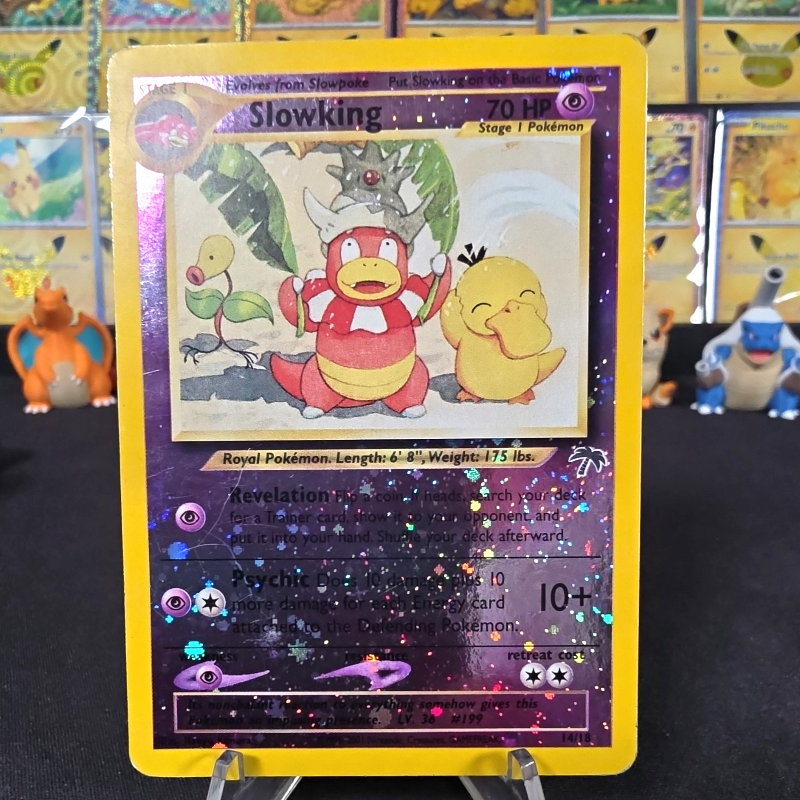 2000 Pokemon Neo Genesis Slowking 14/111 Holo English - Naoyo Kimura