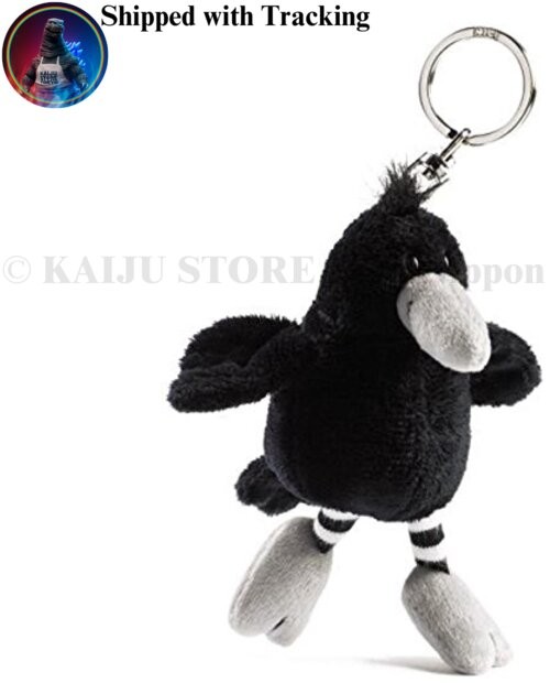 NICI Crow Keyring Silvio Plush Mascot Keychain 10cm