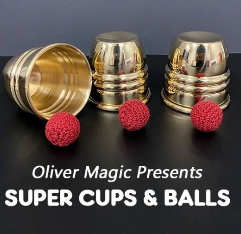 Brass Cups and Balls Magic Trick Set Classic Professional Magician Prop E910 Brass Cups and Balls Magic Trick Set Classic Professional Magician Prop E910