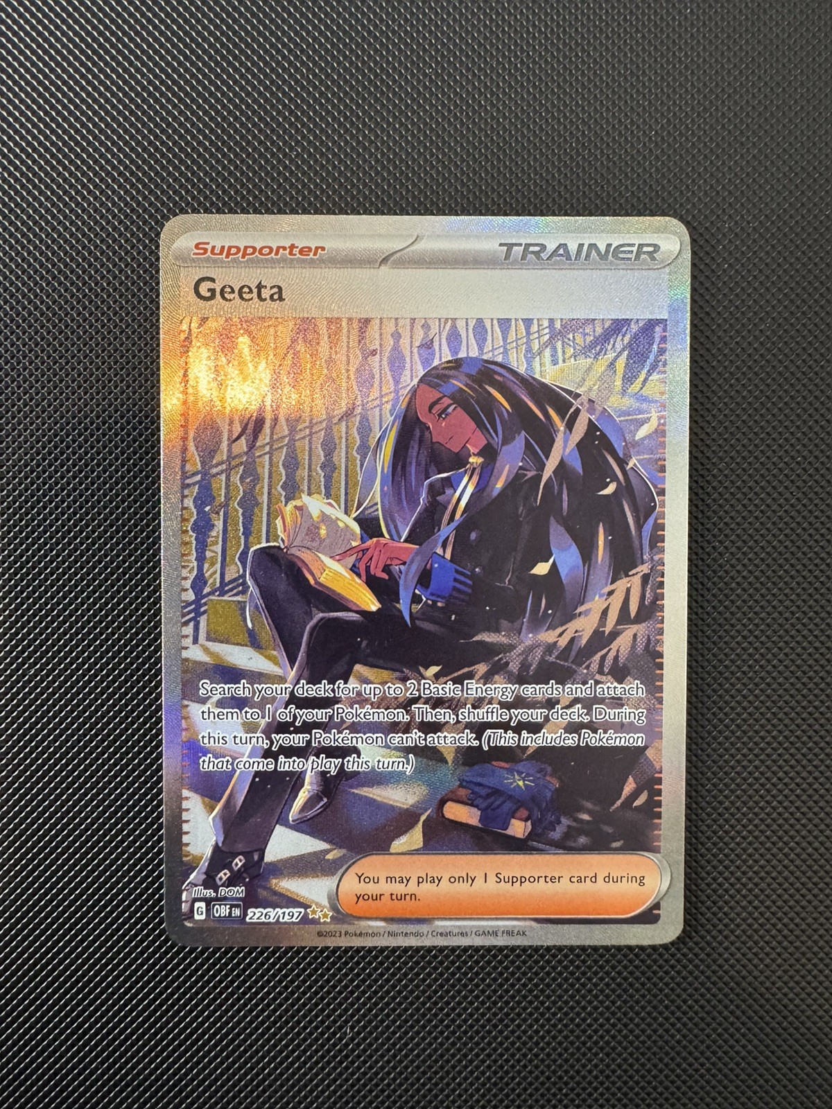 Geeta 226/197 Special Illustration Scarlet Violet Obsidian Flames full art 