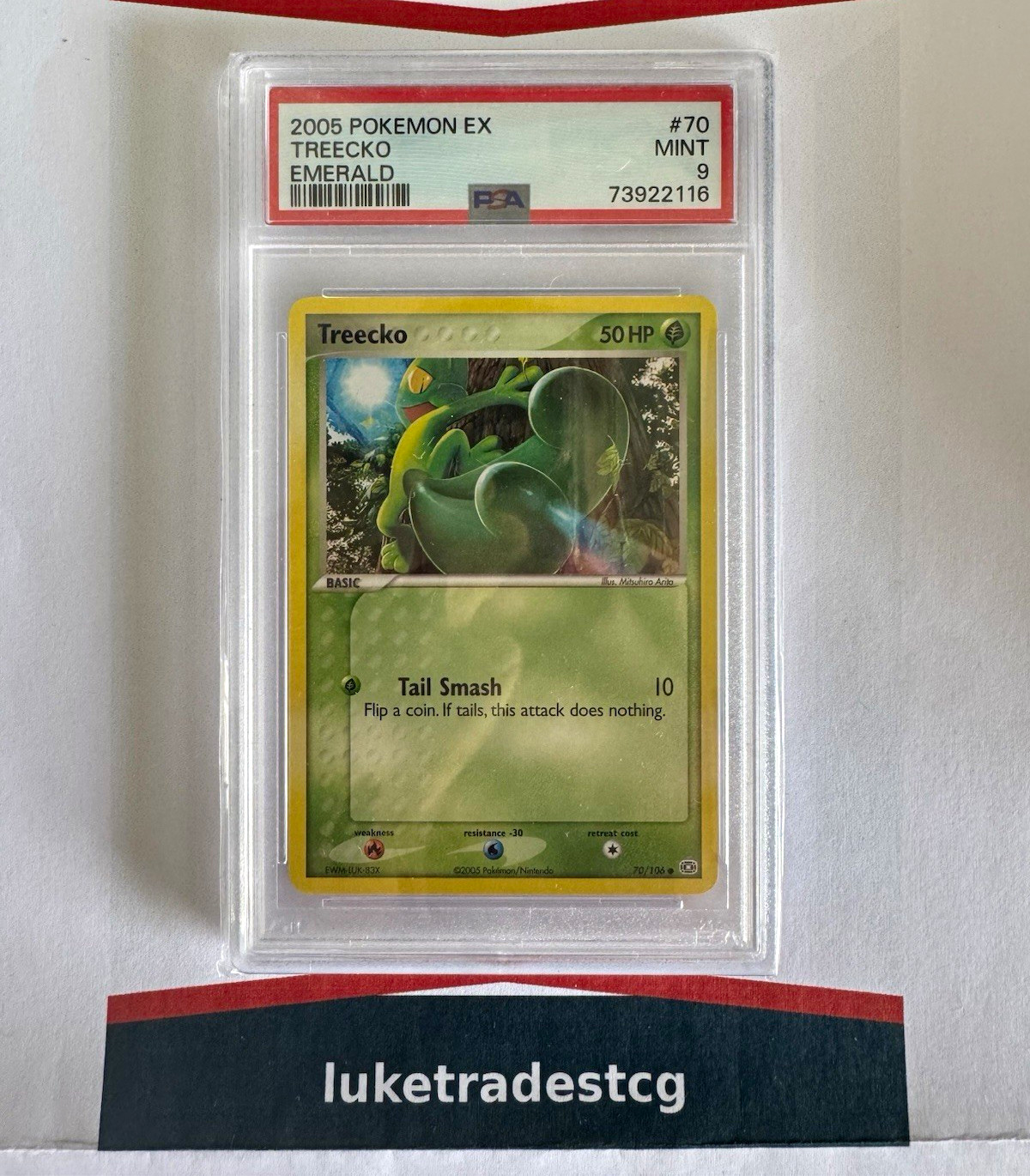 2005 Pokemon EX Emerald Treecko #70 PSA 9 MINT LOW POP 15