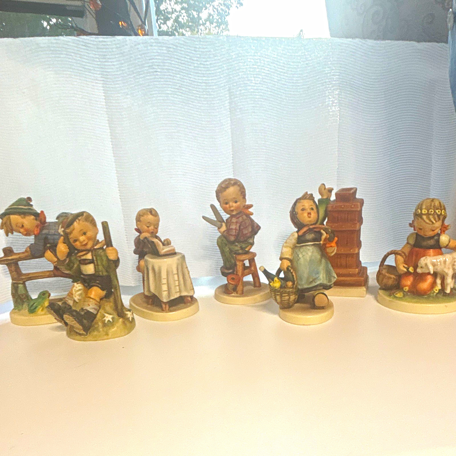 Goebel Hummel Lot of 6 Hand Painted Porcelain Children Figurines 1970s