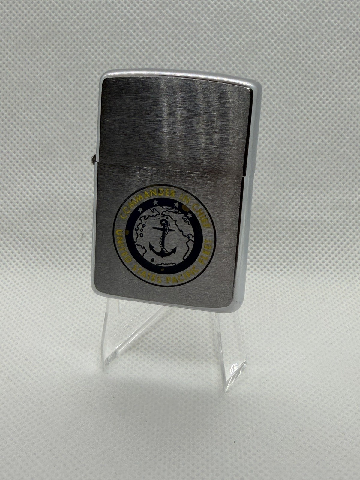 Vintage Ultra Rare Year Zippo Commander in Chief US Pacific Fleet 1965