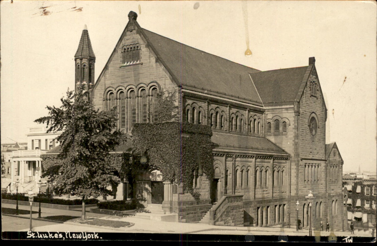 New York NY St. Luke's Church WILKERSON c1900s-10s Real Photo Postcard bhn