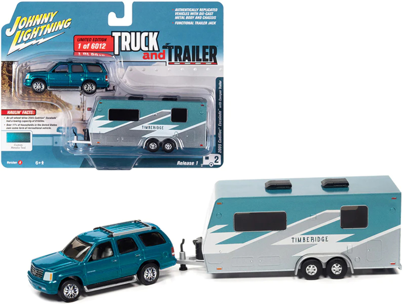 2005 Cadillac Escalade Teal Metallic with Camper Trailer Limited Edition to 6012