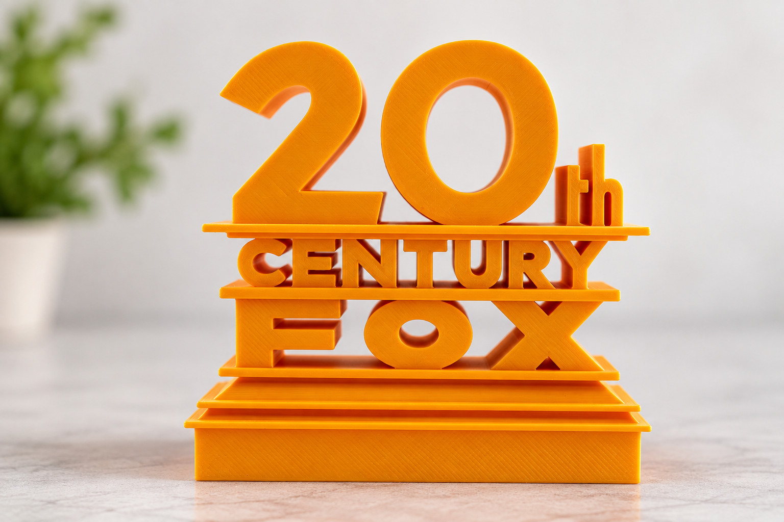 20th Century Fox Style Logo Sign 3D printed