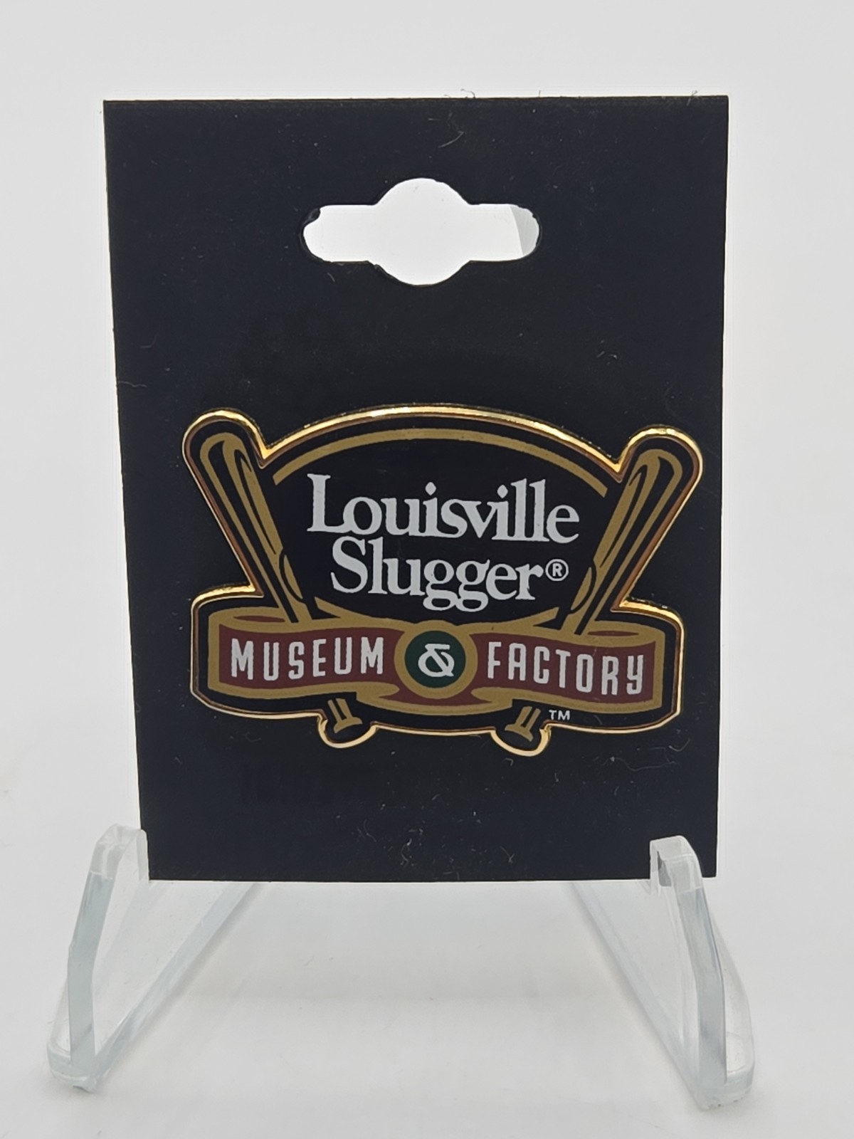 Vintage Louisville Slugger Museum & Factory Baseball Bat Lapel Pin NEW