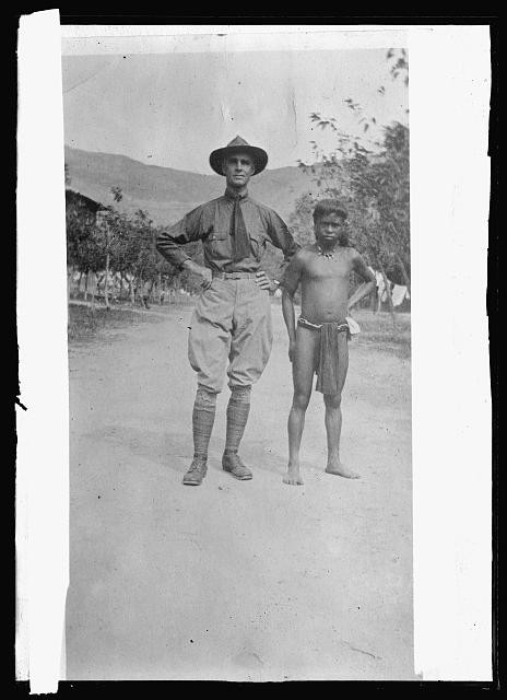 Photo:Unidentified Man Boy 1920s Portrait Rural Road Photo
