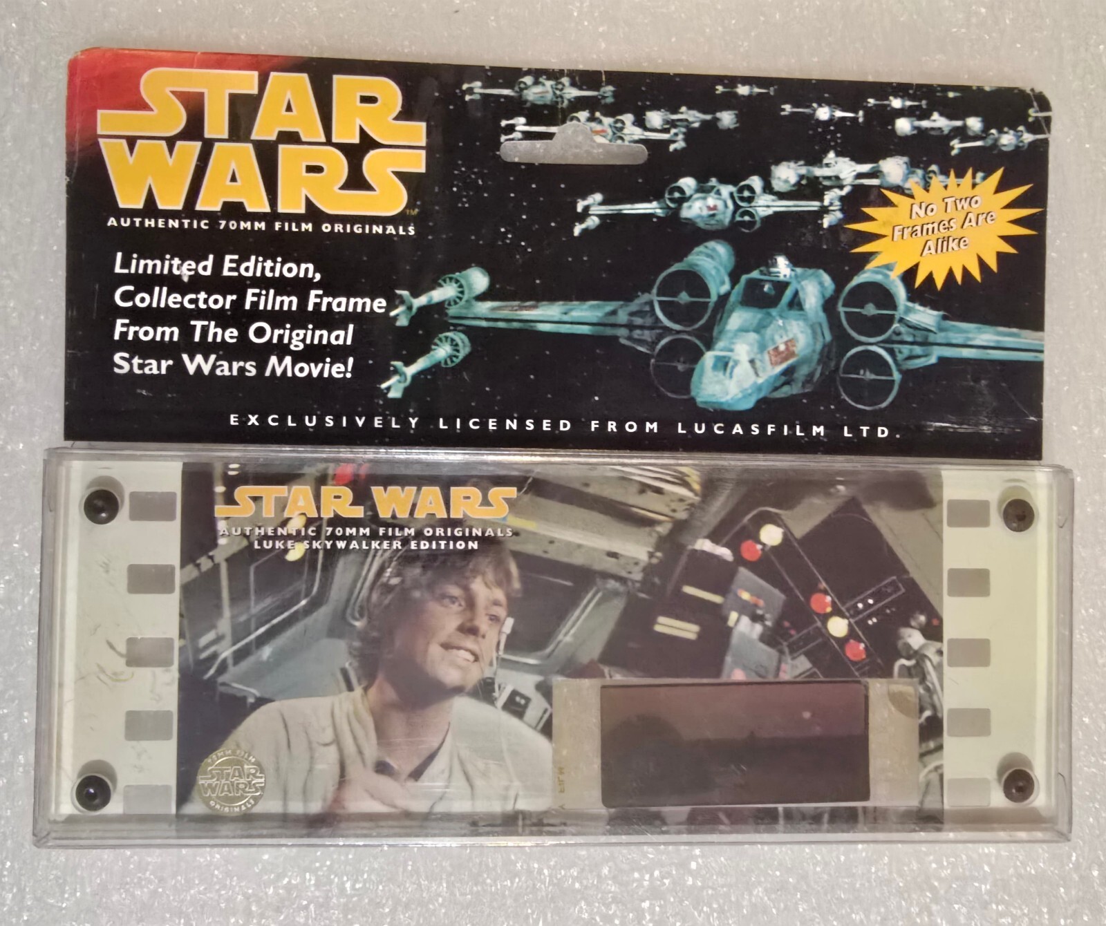 1995 Star Wars Willits Luke Skywalker 70mm Film Cell Limited Ed Sealed