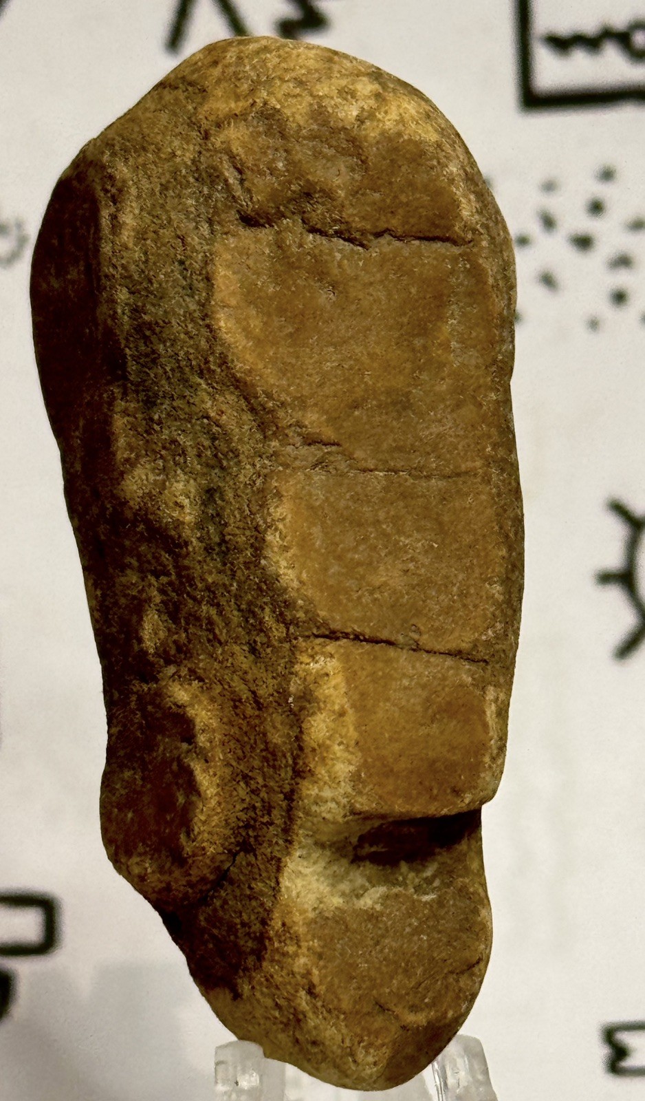 Native American/Man Made Ancient Hand Carved Stone Effigy,  2  oz • VA 