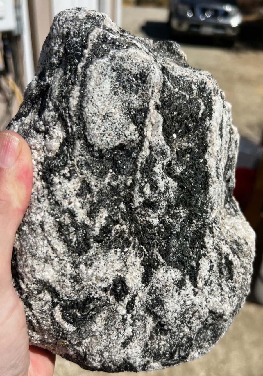 11lb Sparkling Mica Schist Feldspar Matrix Boulder Natural Mineral Display Rock