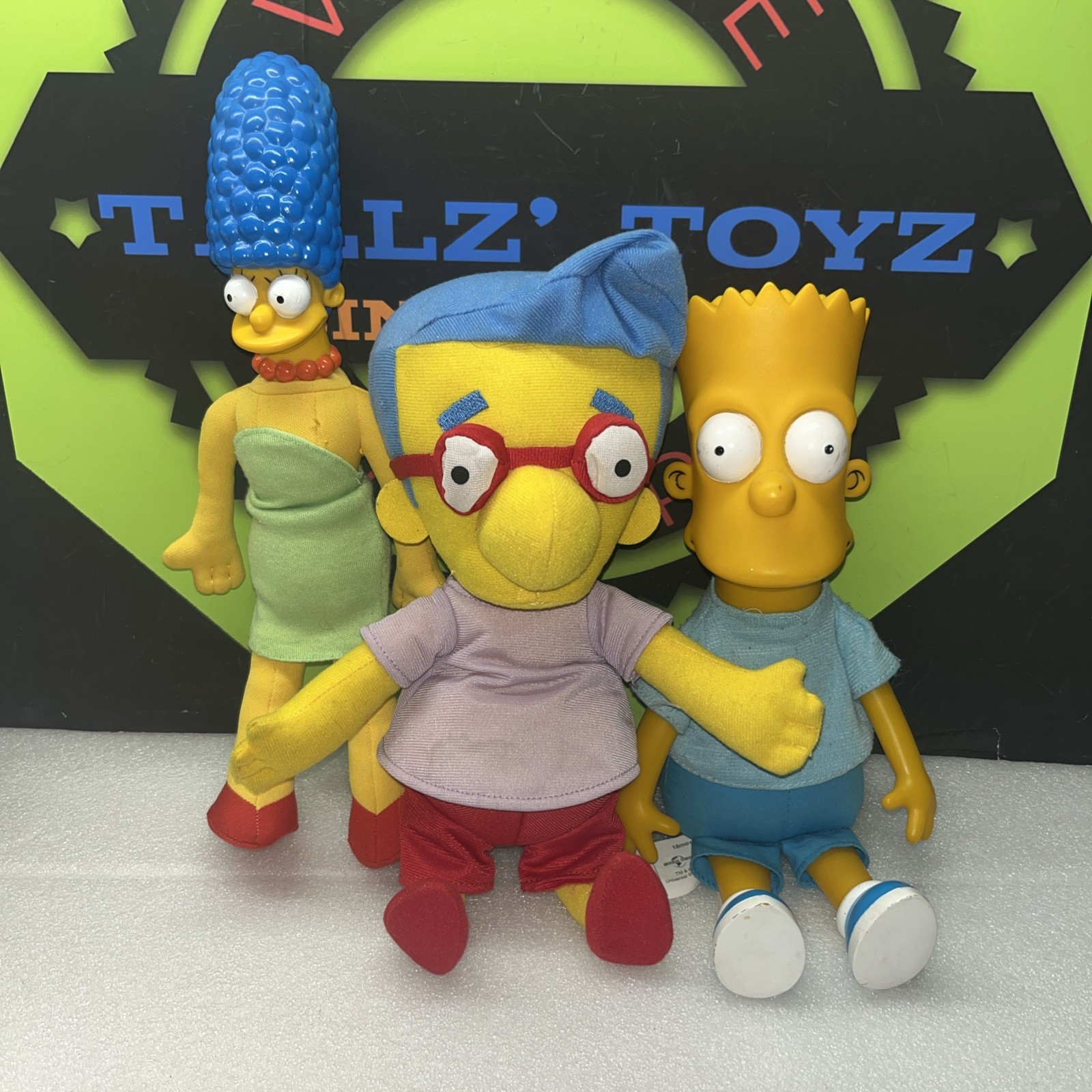 Vintage*1990’s*The Simpsons *Plush Doll Lot*Marge*Bart* Milhouse*Matt Groening