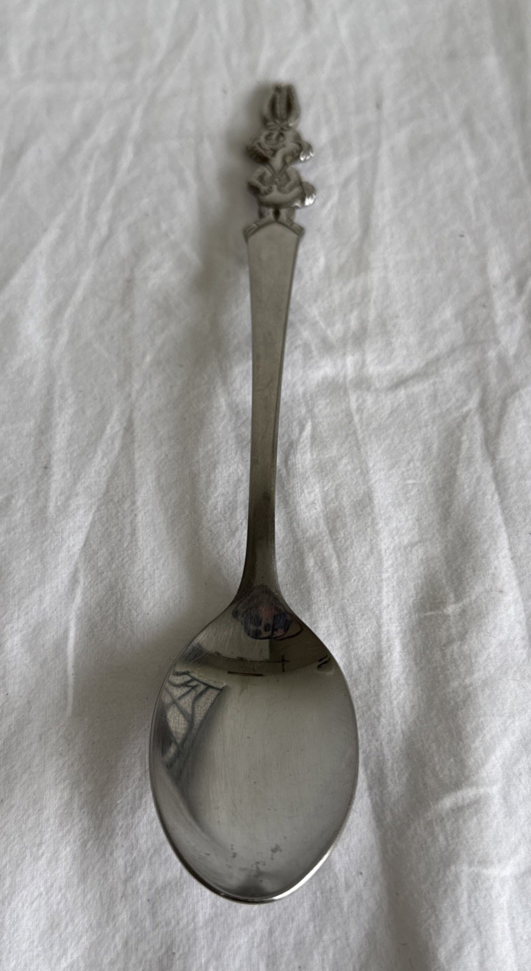 Vintage Nestle Quik Bunny Spoon 1970s 18/8 Stainless by Imperial 7.5