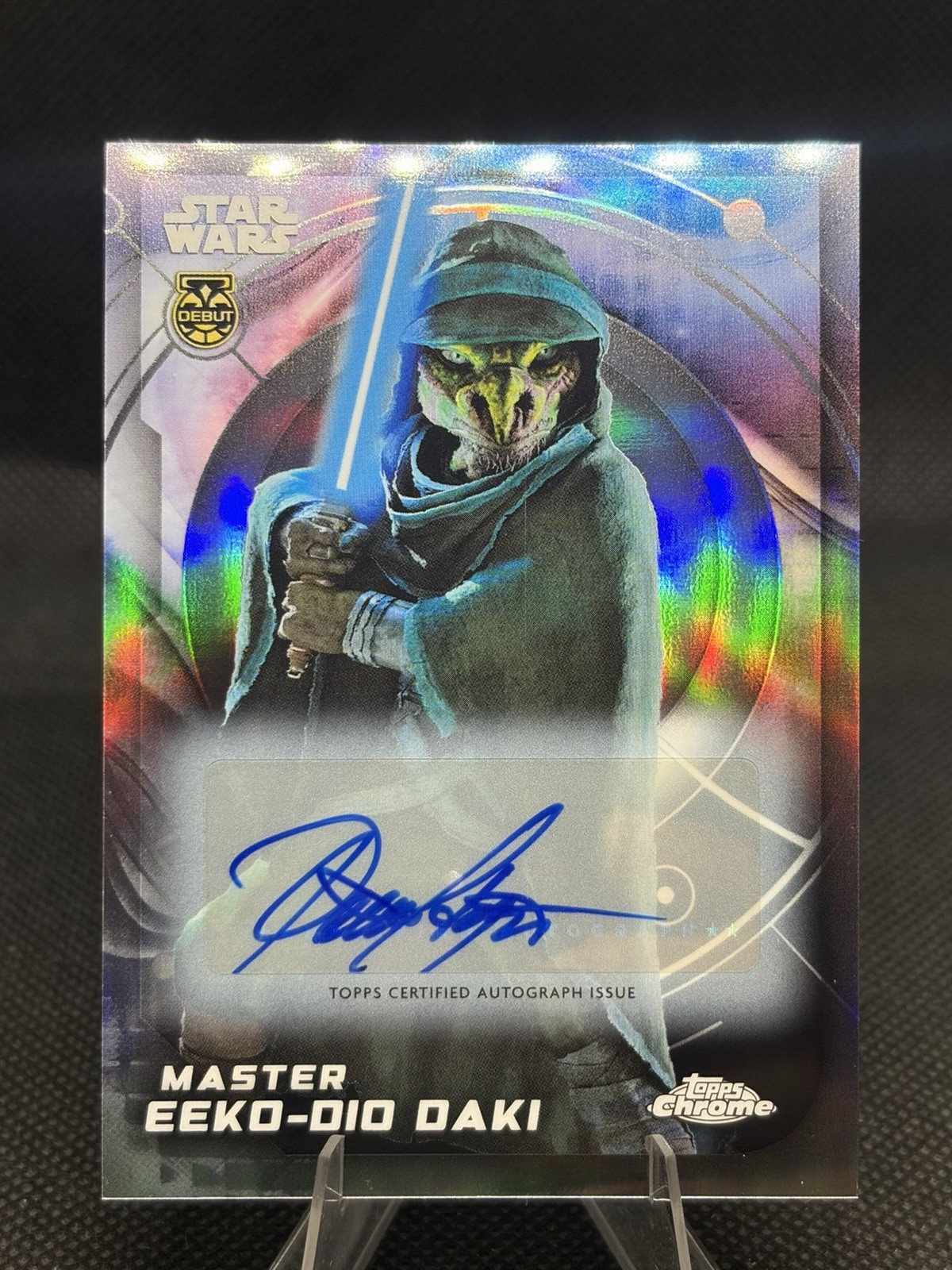 2026 Topps Star Wars Chrome #141 Master Eeko-Dio Daki - Auto - Daniel Haysbert