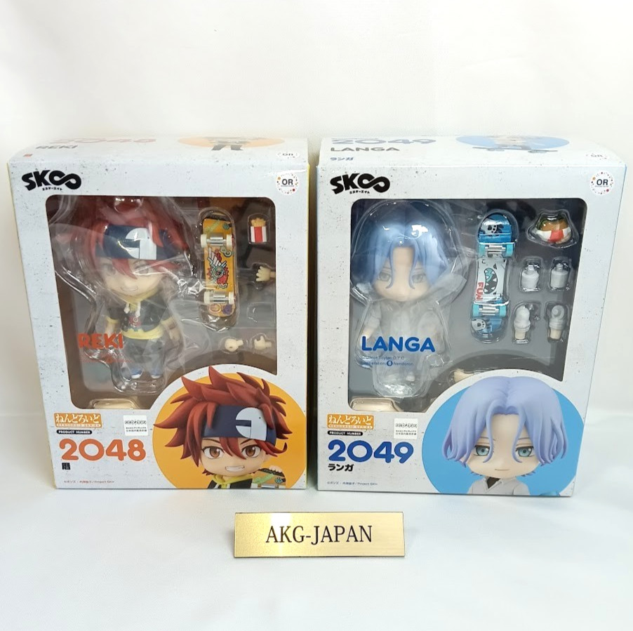 Nendoroid SK8 the Infinity Reki & Langa Action Figure 2048 2049 Orange Rouge NEW