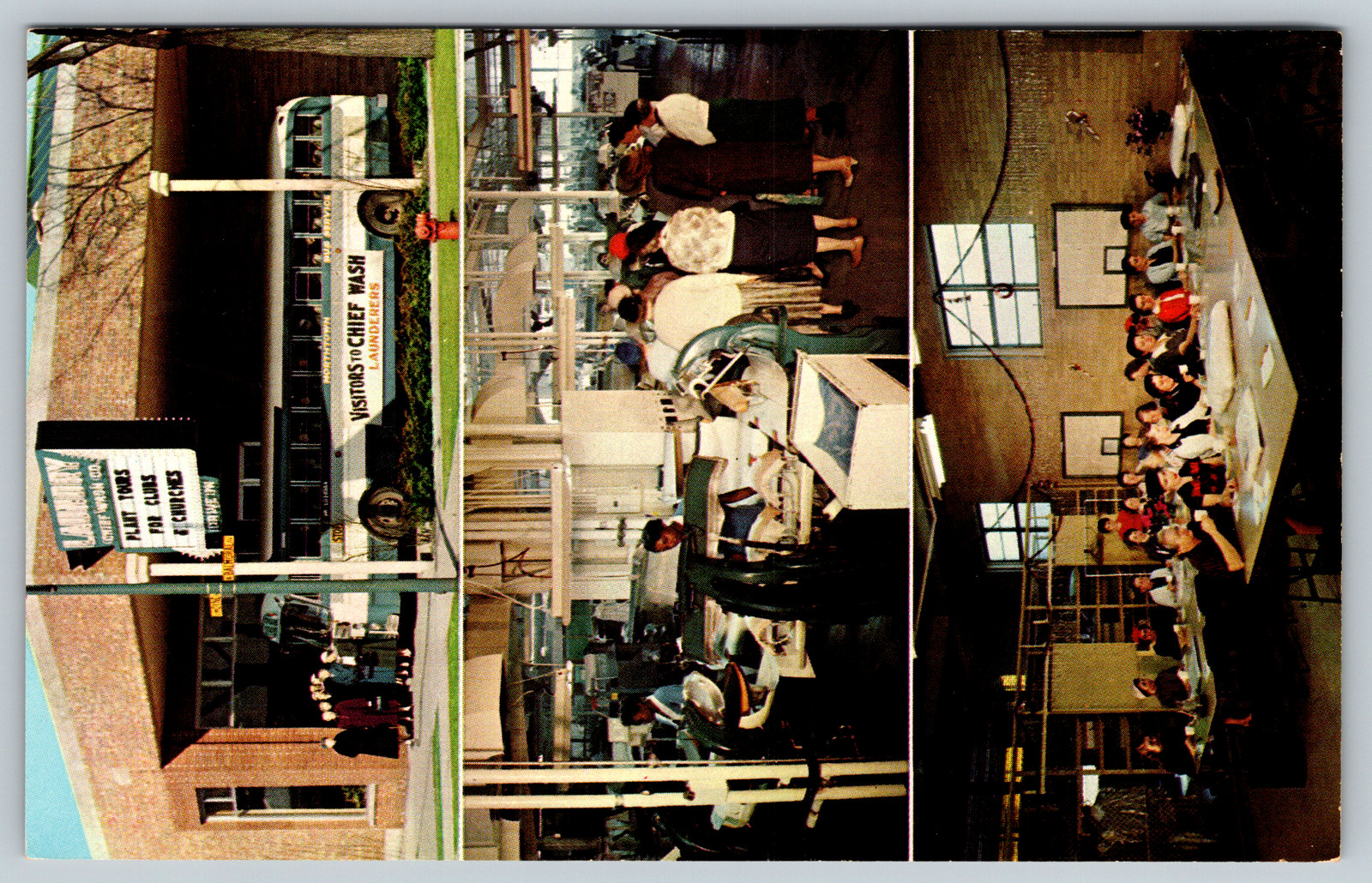 c1960s Chief Wash Co. Laundy Laundromat Chicago Vintage Postcard