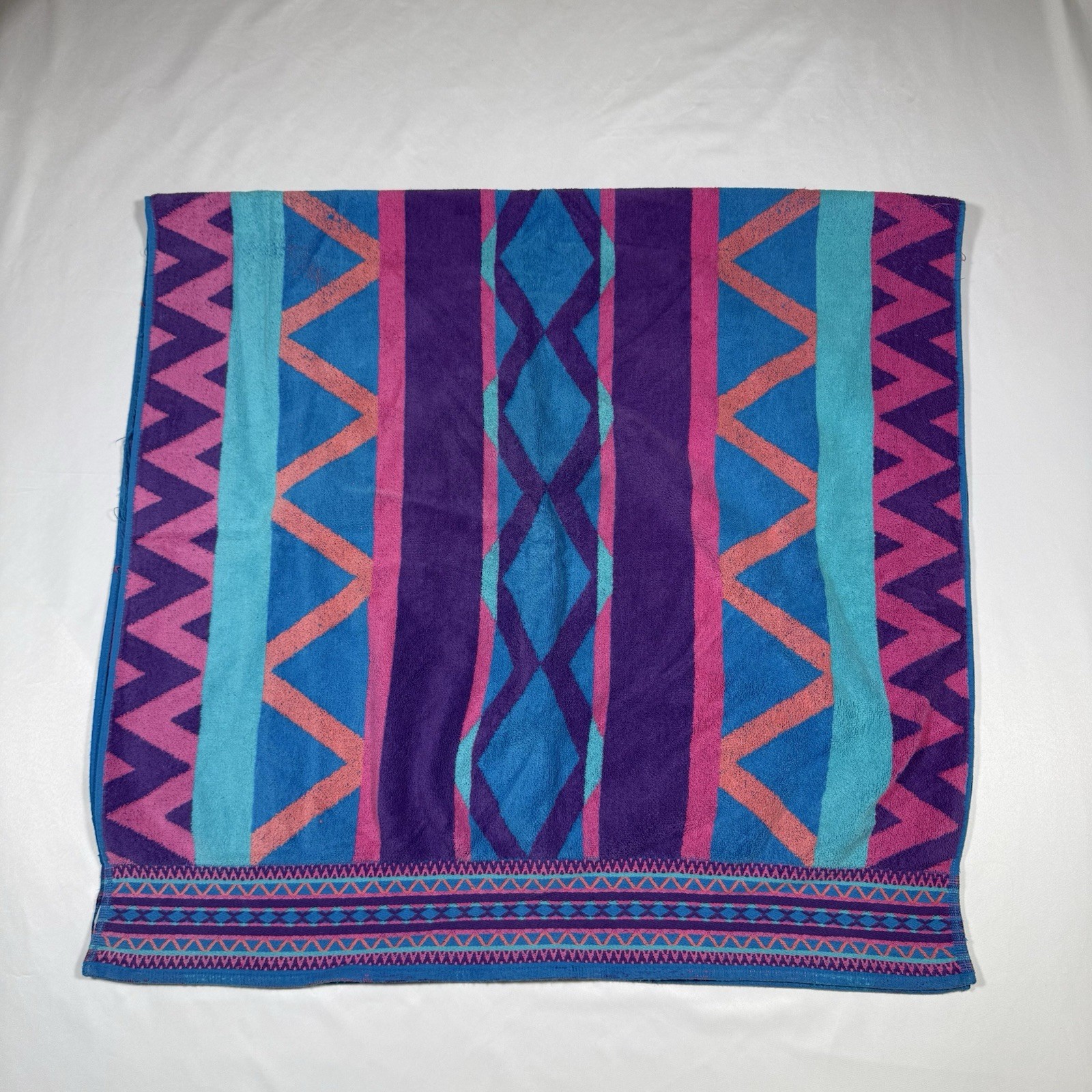 E3 VTG Brazilian Beach Towel Horizon Stripe Colorful Cotton Terry