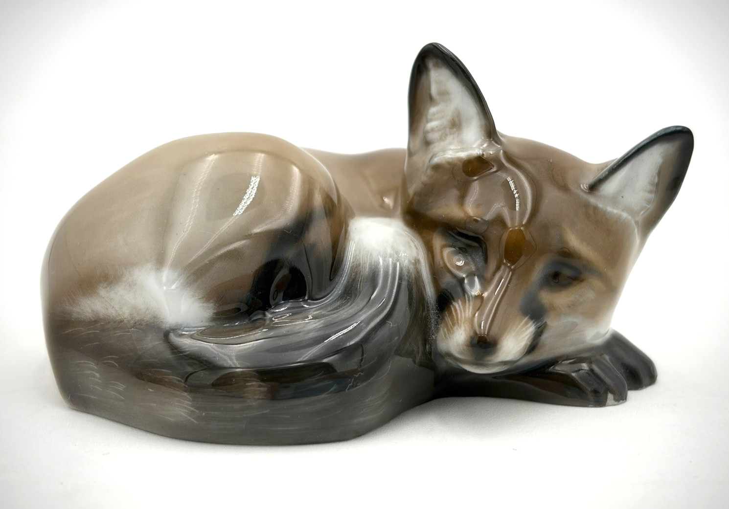 VTG Rosenthal Fox Porcelain Figurine Signed A. Sinko / Numbered 1542: As Is