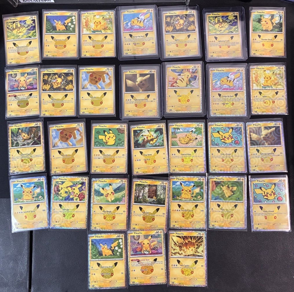 Pikachu 30th Anniversary Celebration Pokemon TCG Pikachu Holo