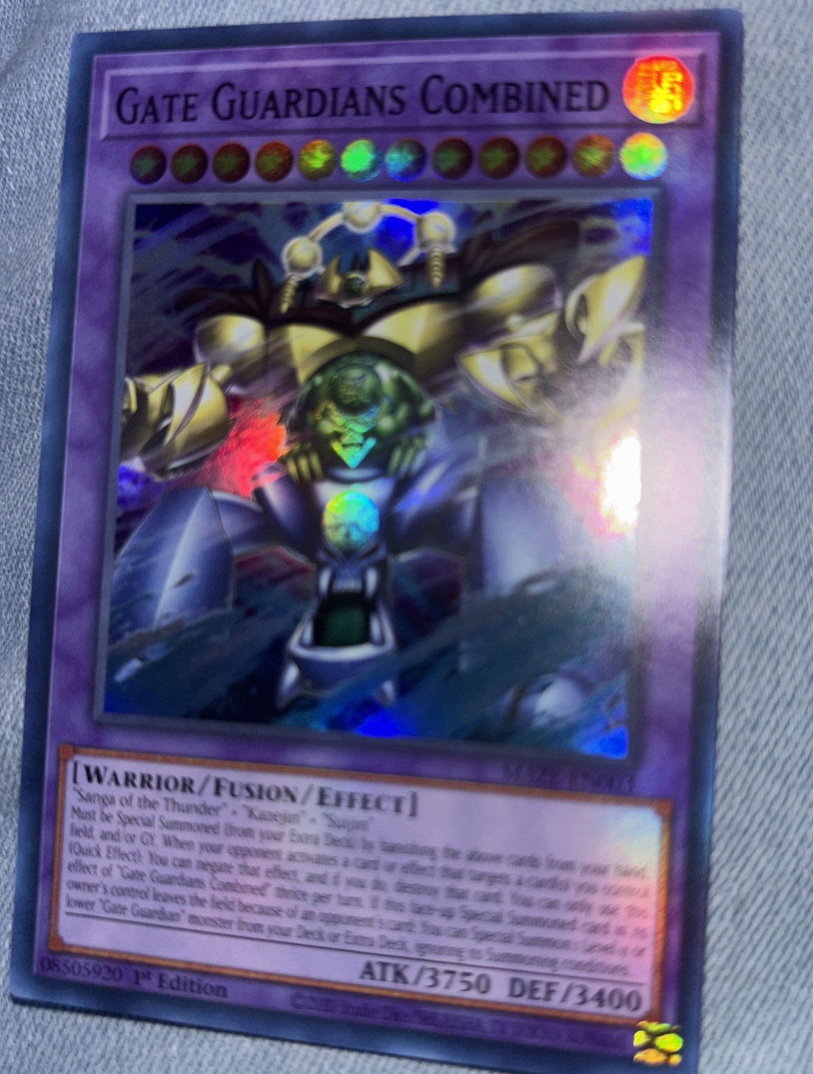 Yugioh MP Gate Guardians Combined - MAZE-EN003 - Super Rare - 1st Ed