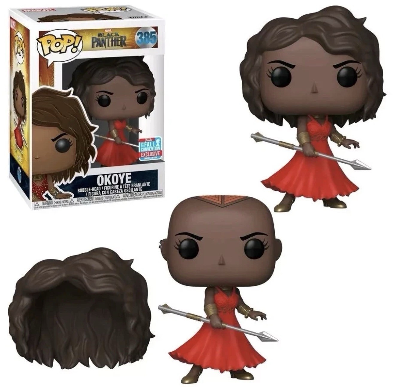OKOYE NYCC 385 BLACK PANTHER Funko Pop Vinyl New in Mint Box + Protector