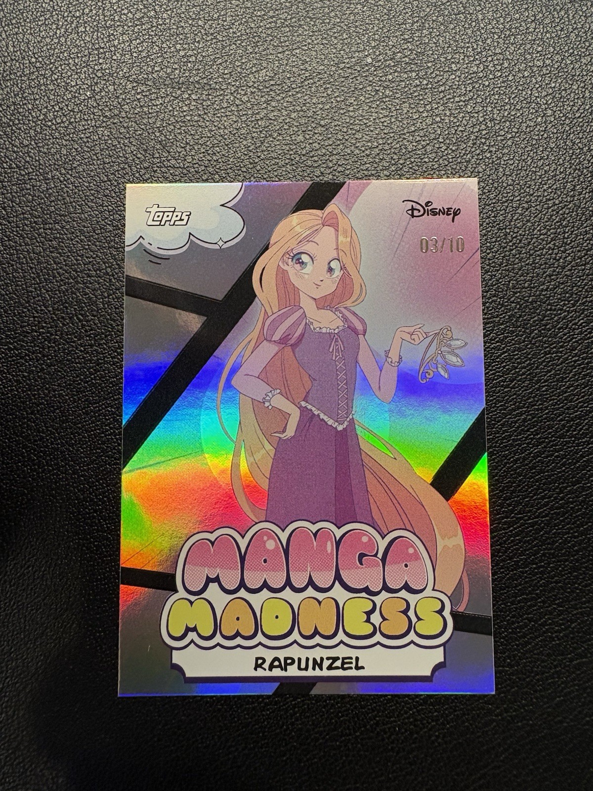 Topps 2026 Disney Neon - Manga Madness Rapunzel Black /10