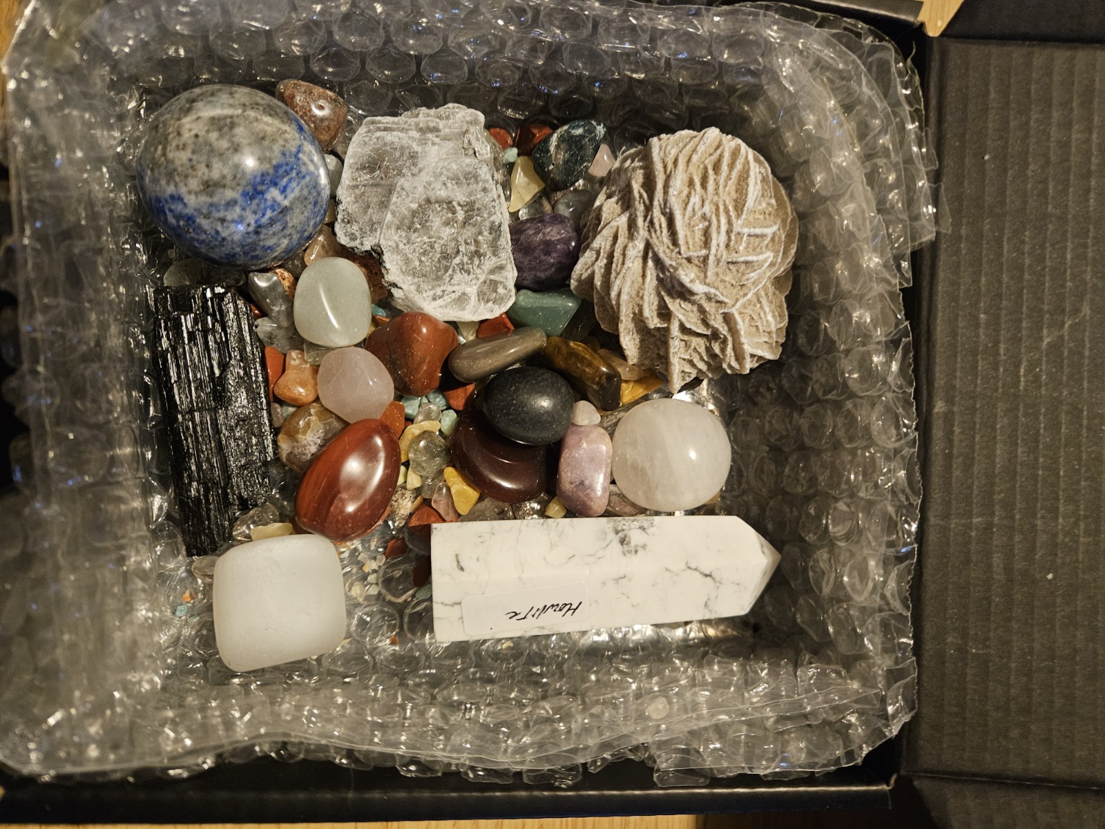 Crystal Mystery Box 6x6x2 Over 1 lb Of Crystals. This One, Or Keep It A Mystery.