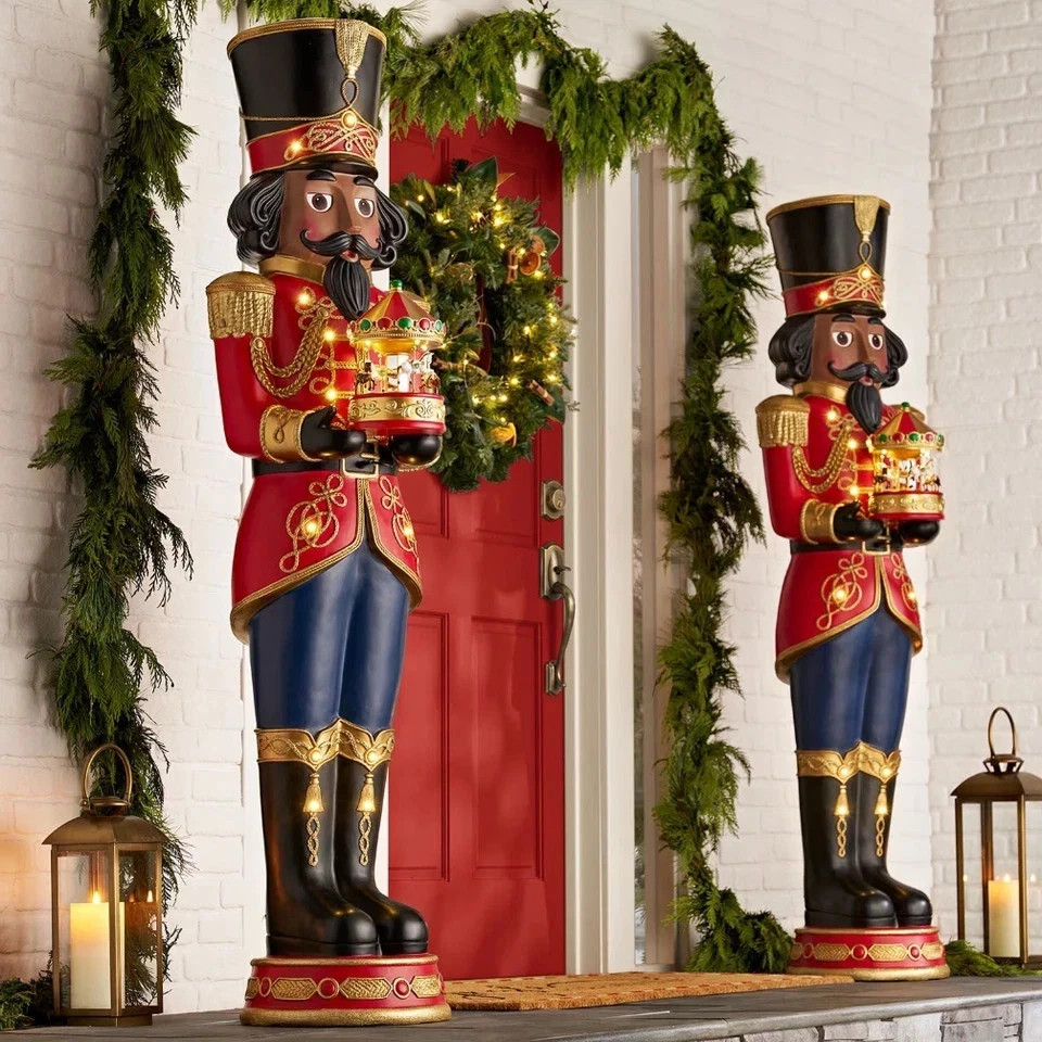 Member\'s Mark 6\' Pre-Lit African American Grand Nutcracker with Carousel
