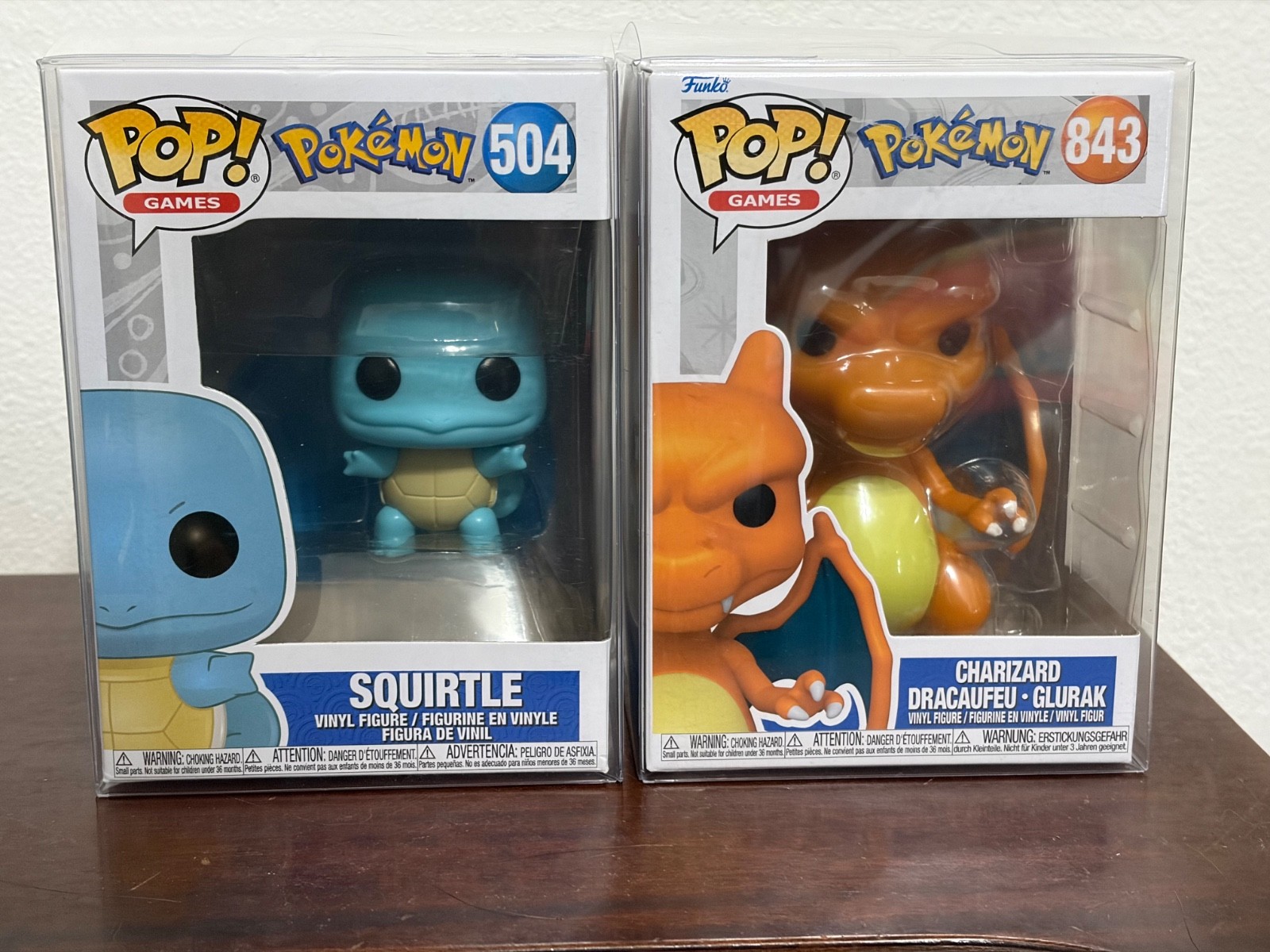Pokemon Funko Pop Lot Squirtle and Charizard Funko Pops 