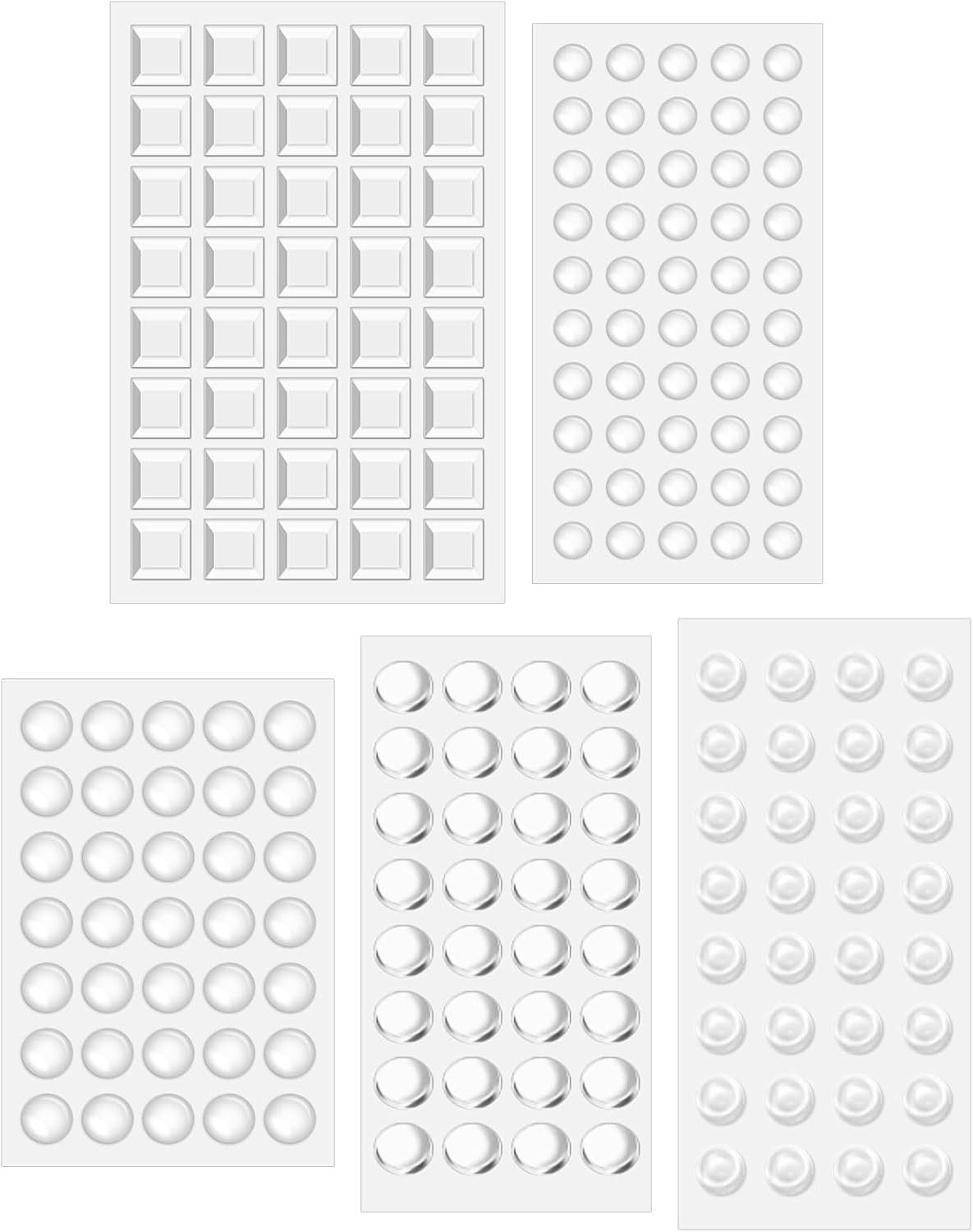 204Pcs Clear Bump Dots for Visually Impaired, Silicone Braille Stickers Low Visi 204Pcs Clear Bump Dots for Visually Impaired, Silicone Braille Stickers Low Visi