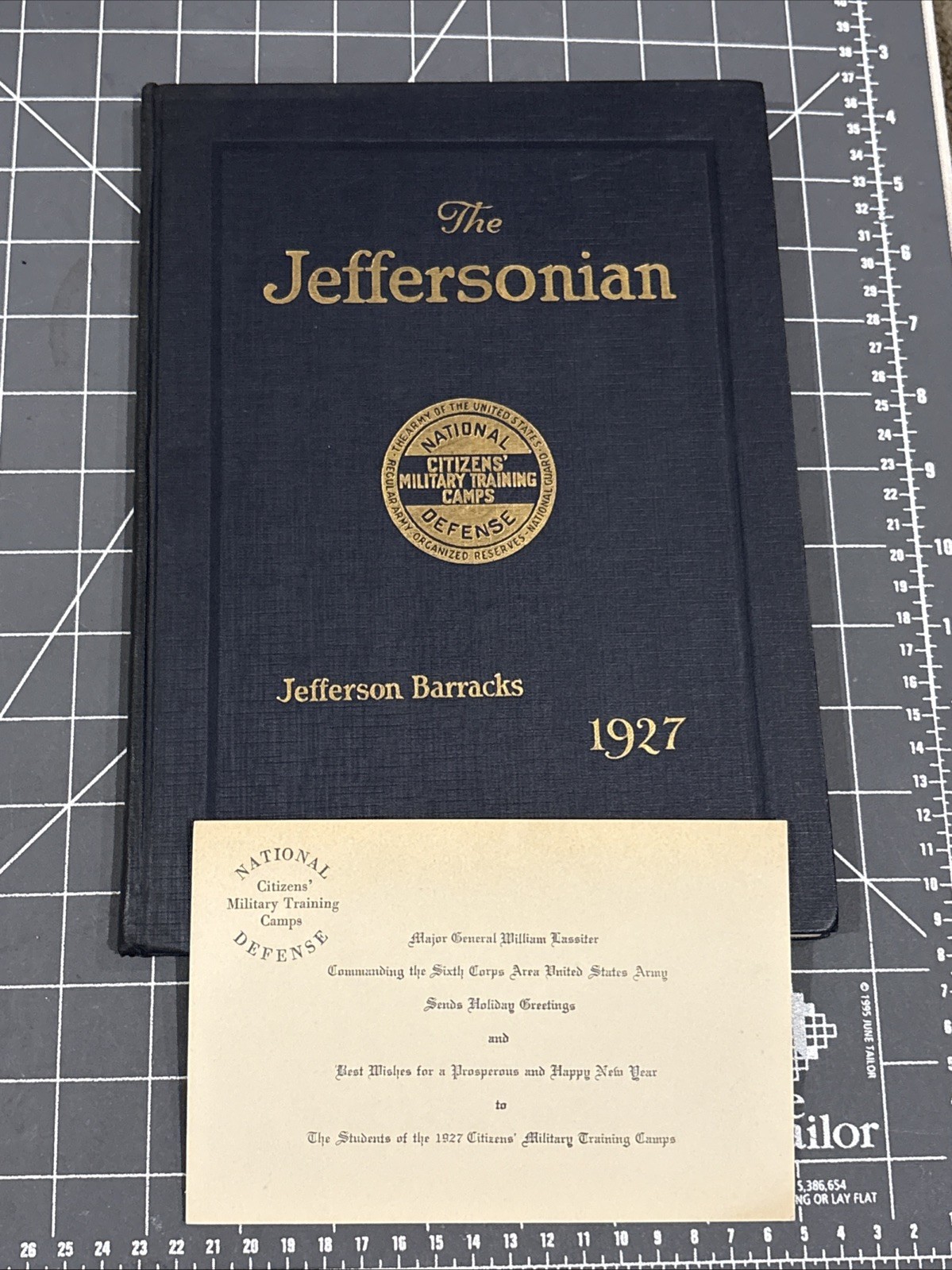 Jefferson Barracks, MO Jeffersonian 1927 6th Infantry With Holiday Card
