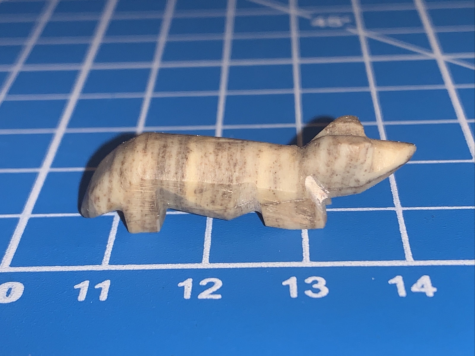 Native Zuni Carved Stone Fox Fetish By Mary Tsikewa (d.)