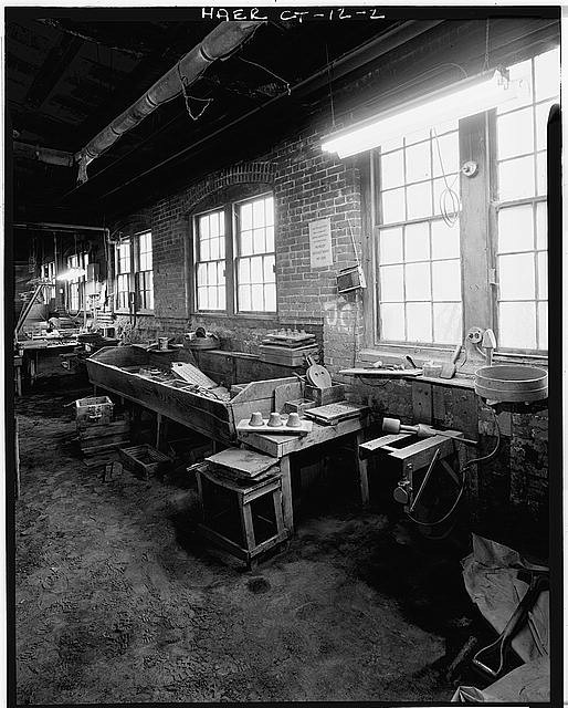 Photo:East Hampton CT Bevin Brothers Bell Shops Workbench 1900s HABS