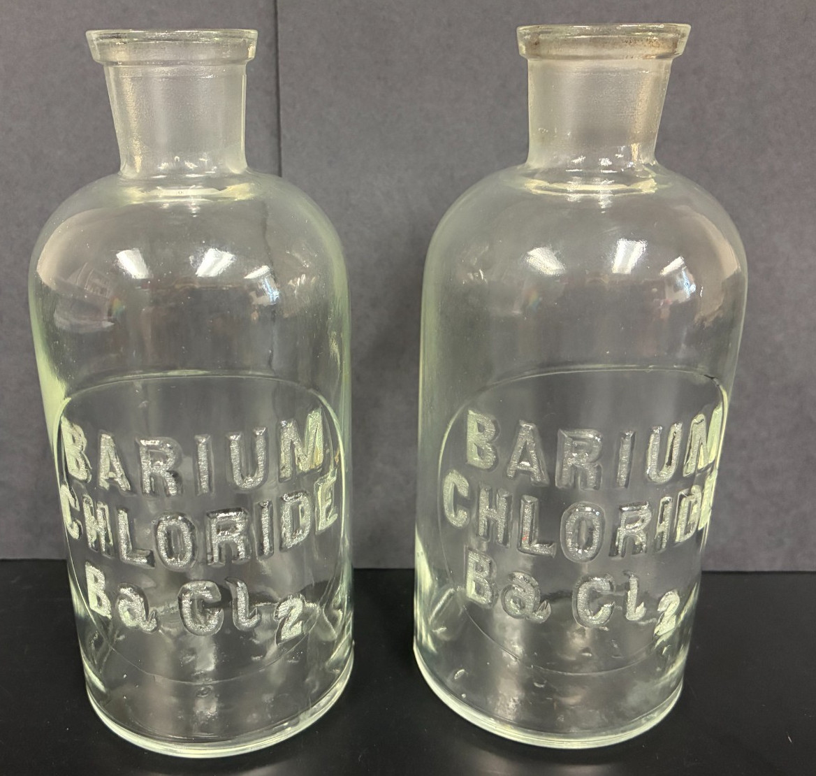x2 Barium Chloride BACL2 - Vintage TCW Wheaton 5.5\