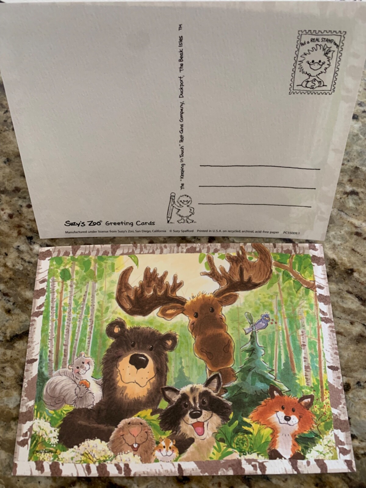 Suzy's Zoo 10 wildlife postcards: Keeping in Touch
