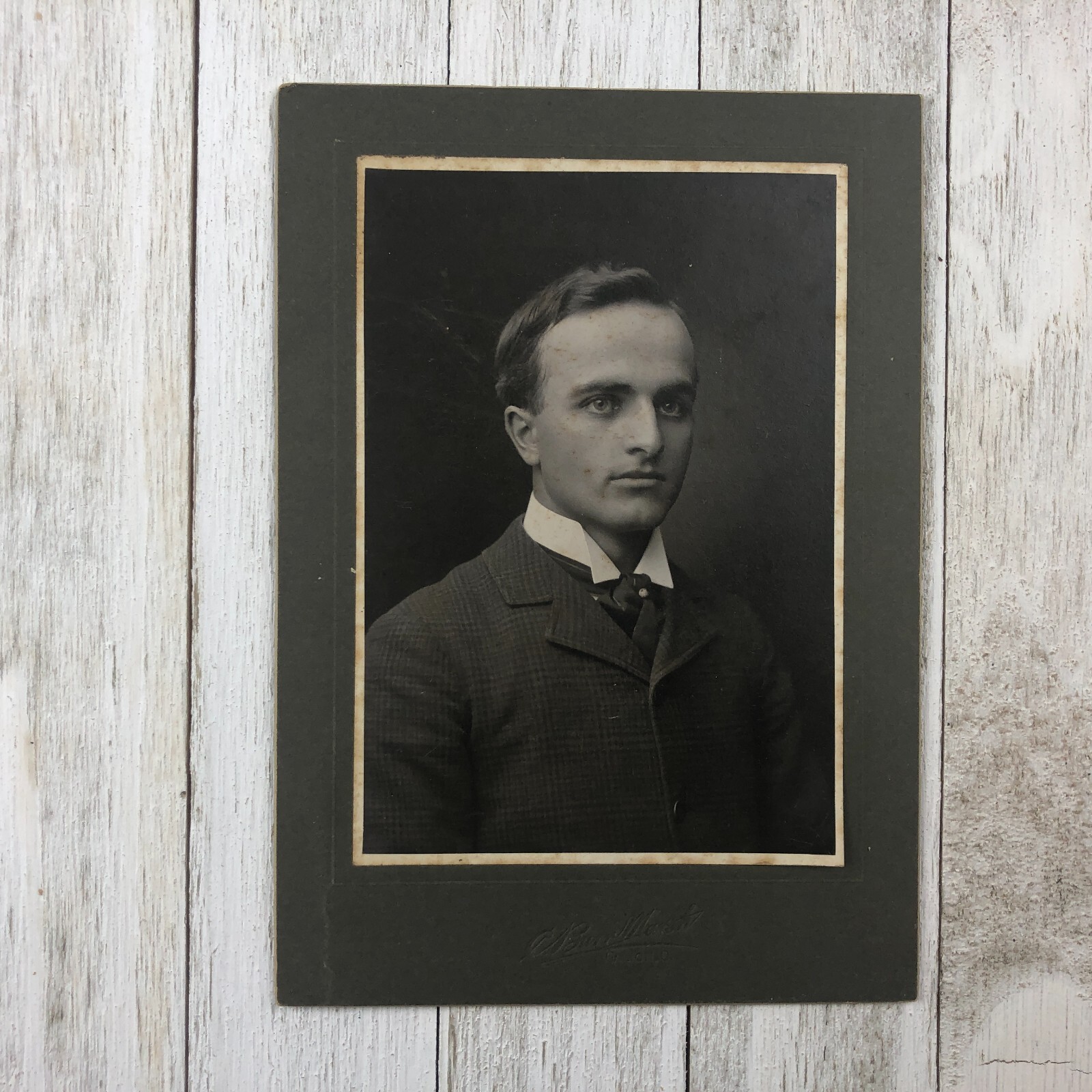 Galion,OH Antique Cabinet Card Real Photo Francis Marion Winans Portrait Family