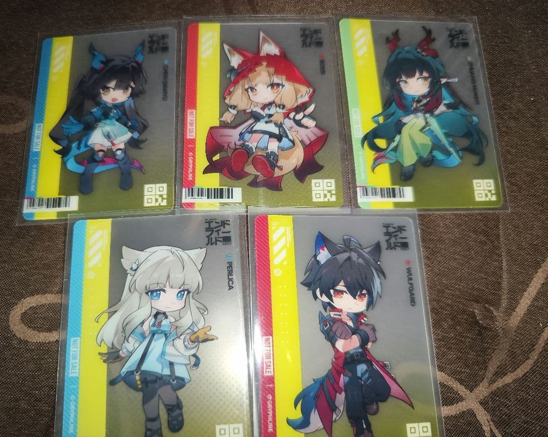 ArknightsEndfield GIGO Clear Card Benefit 5-Piece Set