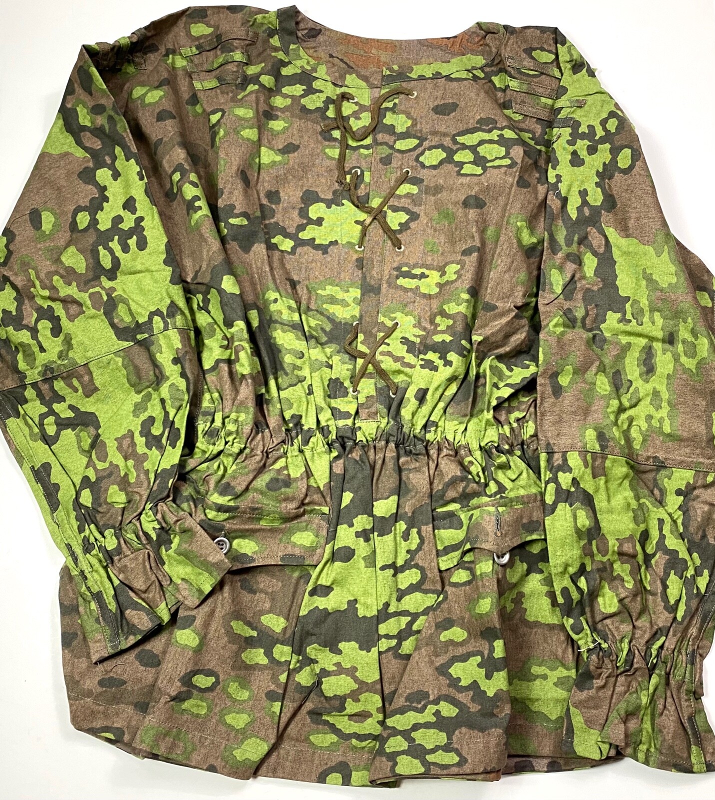 WWII GERMAN WAFFEN OAK CAMO REVERSIBLE FIELD SMOCK- SIZE 3 (46-50R)