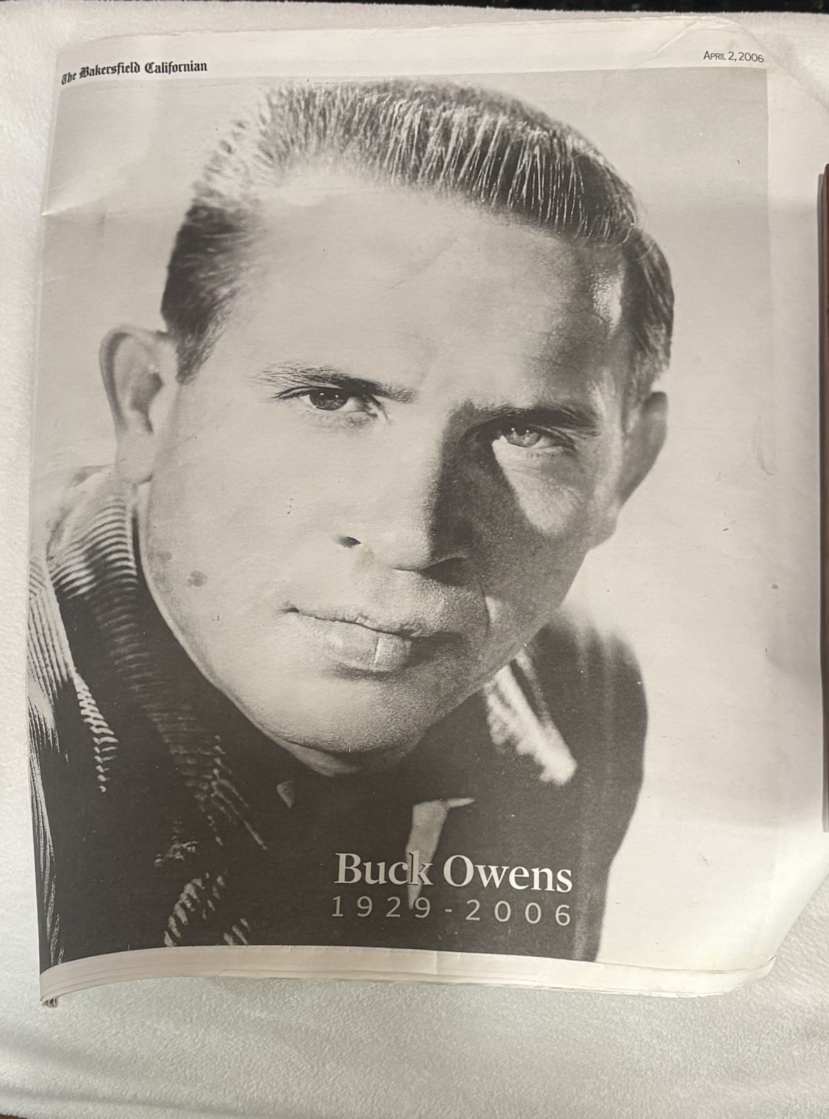Vintage Buck Owens Memorial The Bakersfield Californian April 2, 2006
