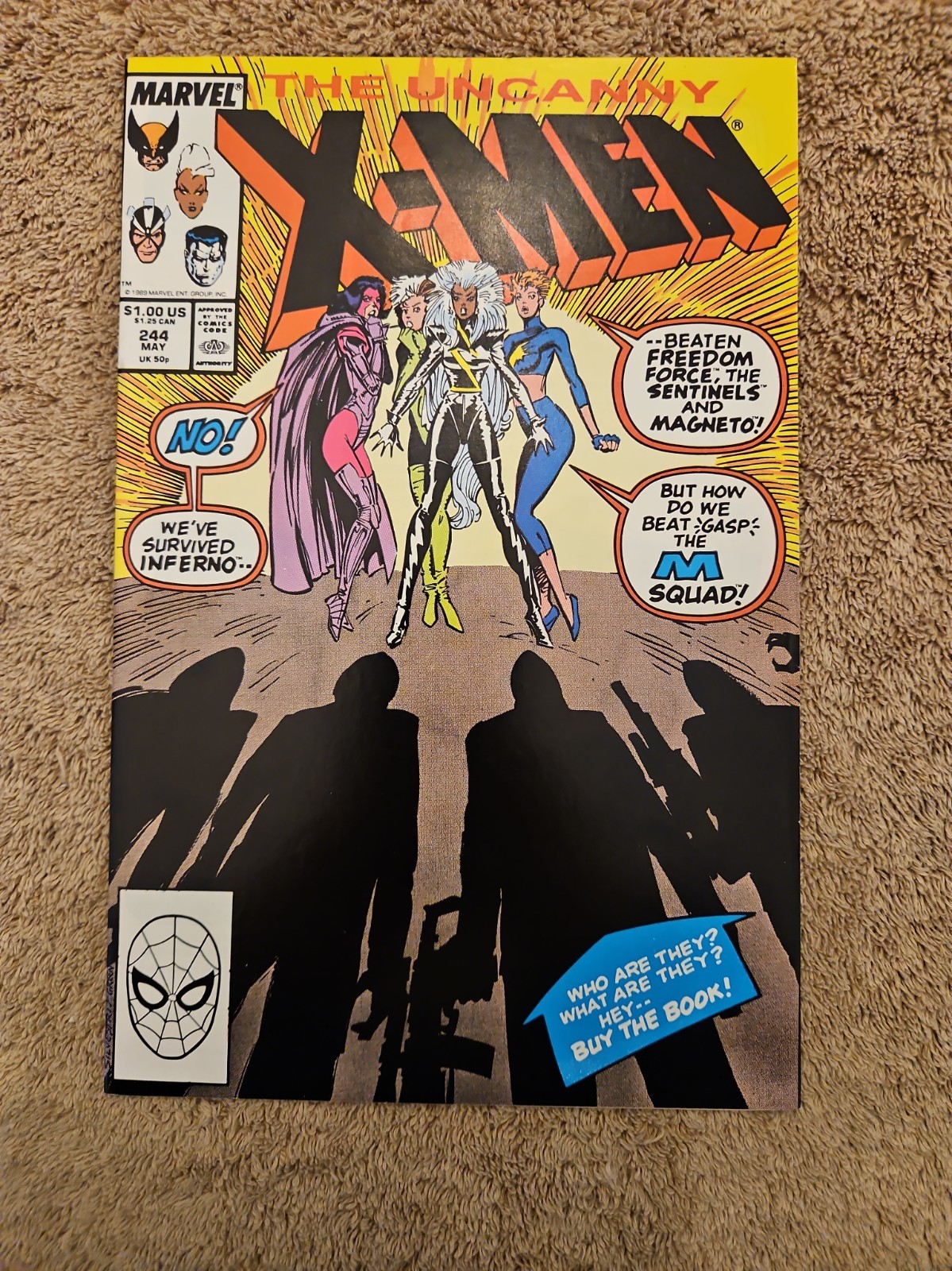 The Uncanny X-Men #244 (Marvel Comics May 1989)
