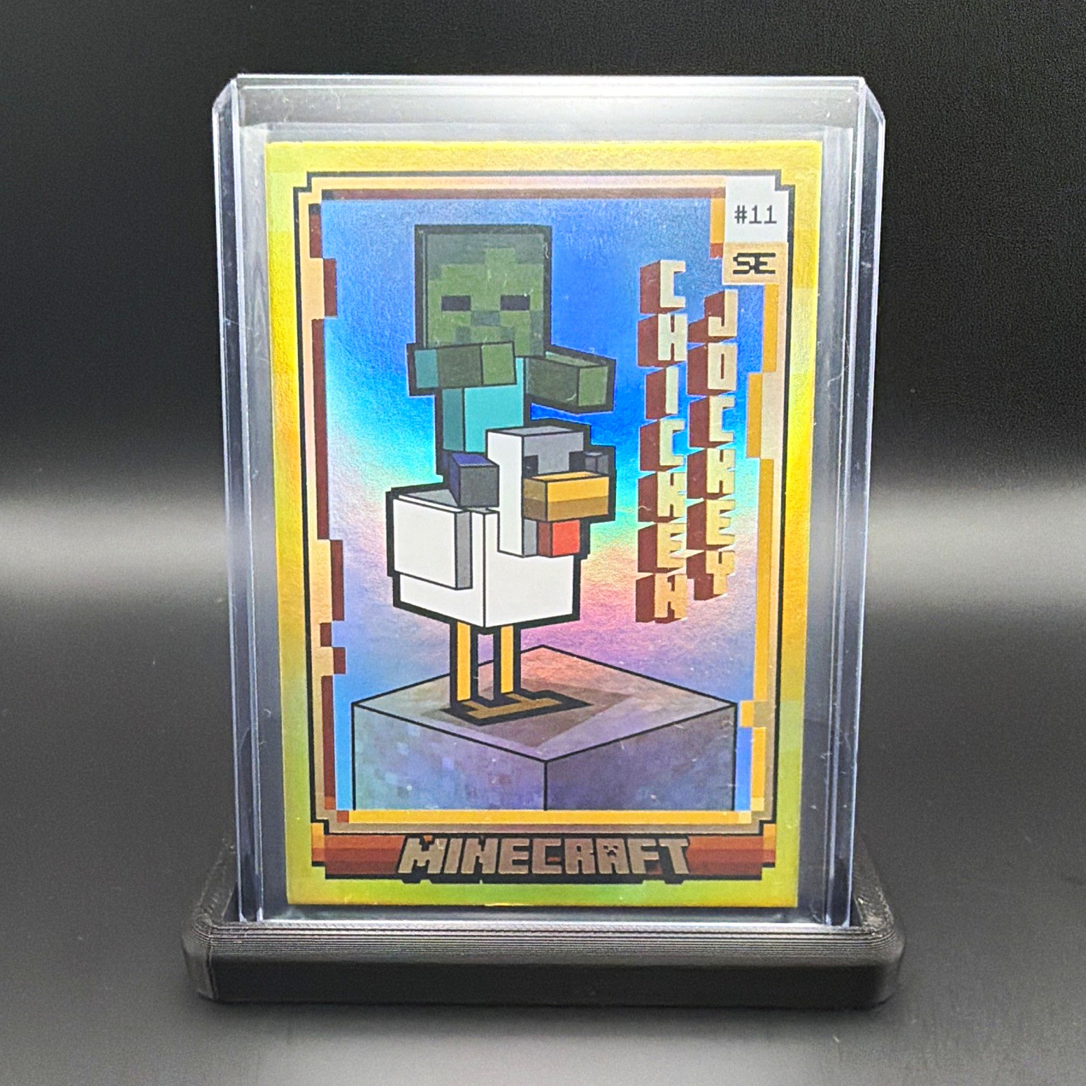 2025 Panini Minecraft Special Edition #11 Chicken Jockey /50 GOLD Massive Hit