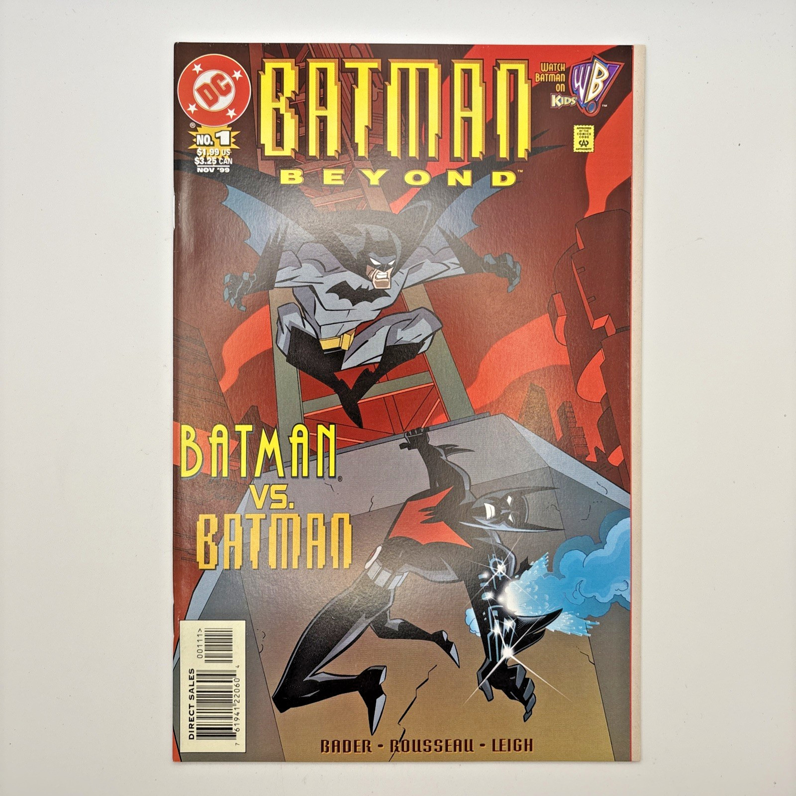 Batman Beyond #1 🔥 est 7.5 VF- 🔑 v2 1999 1st regular series 🦄 Bob Smith cove