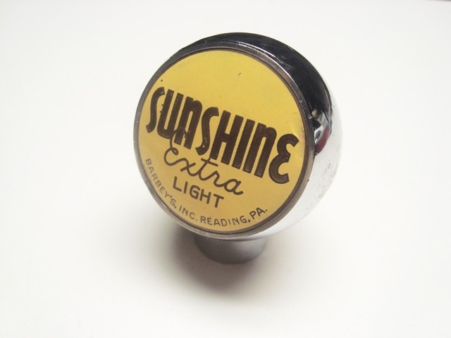 Circa 1940s Sunshine Ball Knob w/Debossed Name On The Reverse, Pennsylvania
