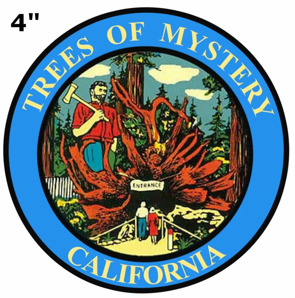 T162 Trees of Mystery, California Travel Poster Refrigerator Magnet