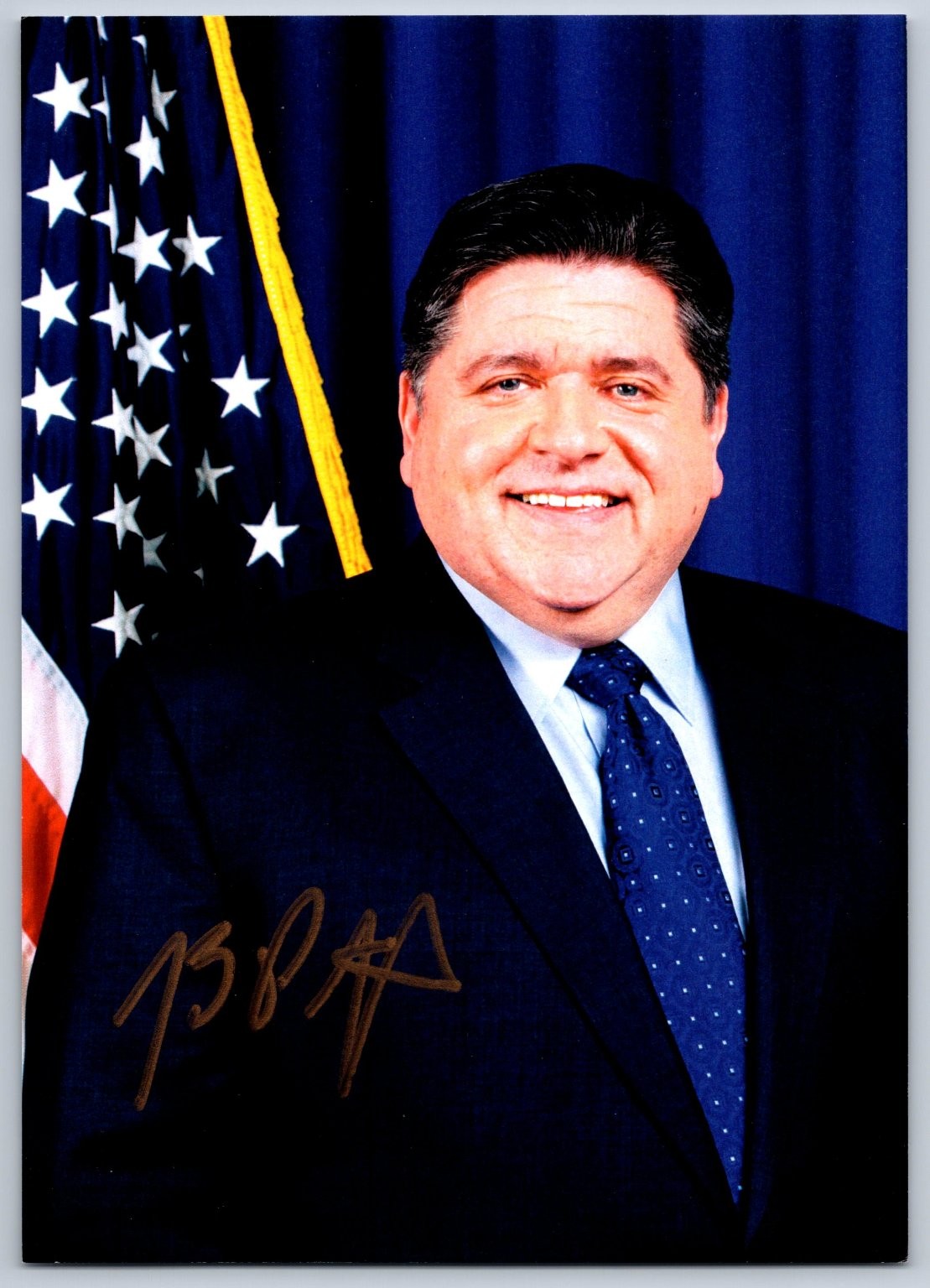 J.B. Pritzker Autographed Photo Governor of Illinois Signed Photograph